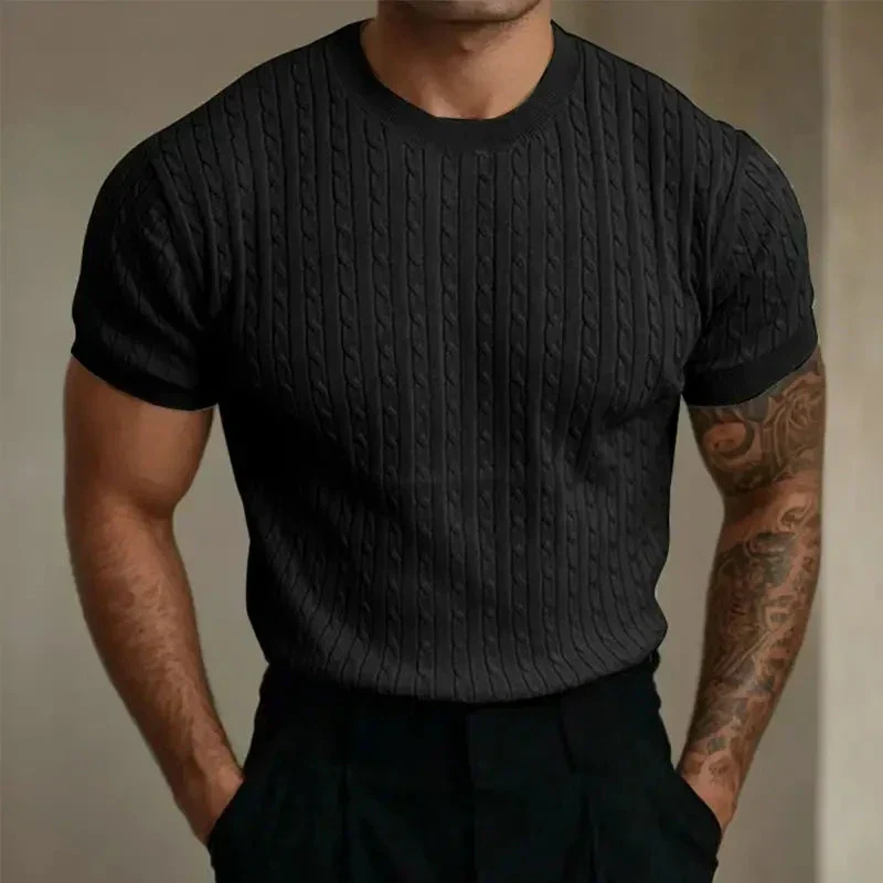 Roberto® | Quilted Knit T-Shirt - Image 11