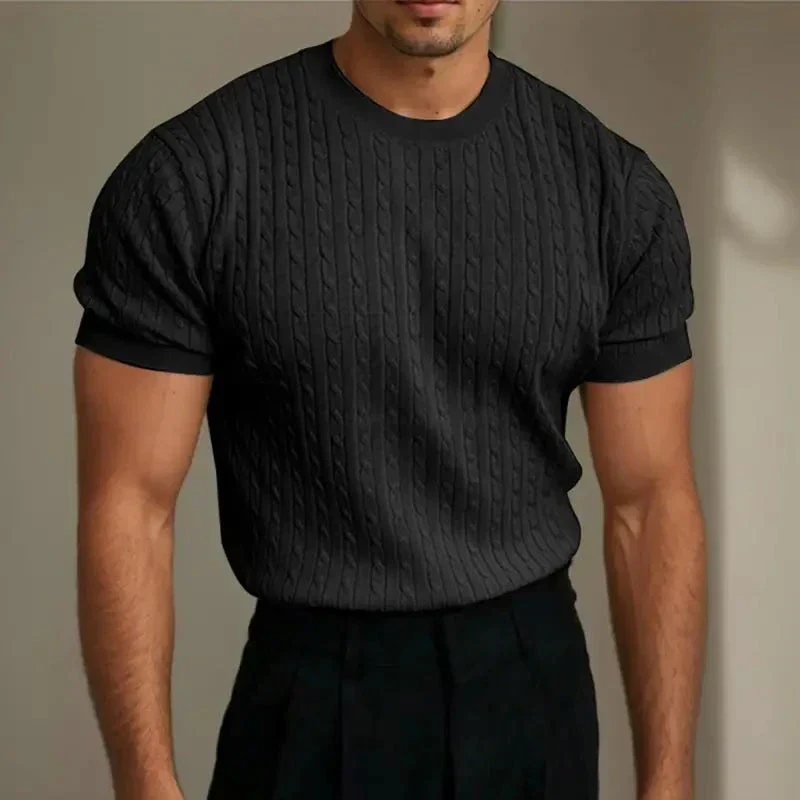 Roberto® | Quilted Knit T-Shirt - Image 4