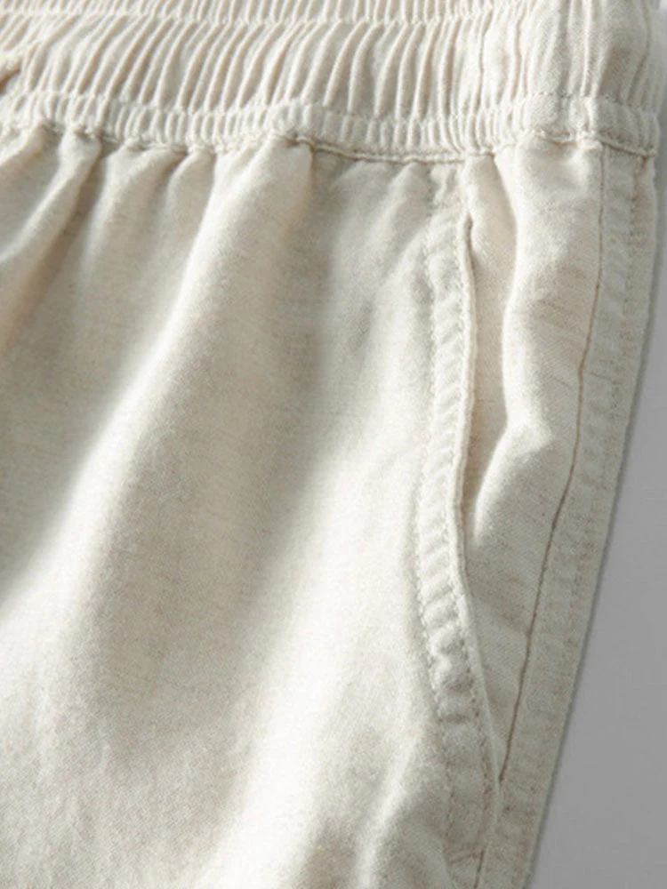 Roberto® | Short Sleeve Knitted Waffle Cuban Shirt & Straight Leg Linen Pants - Image 11