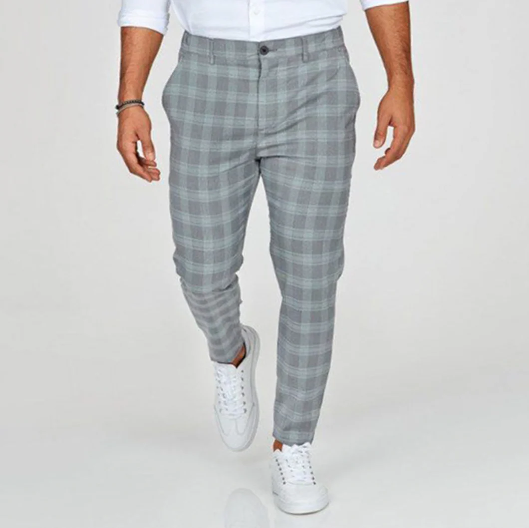 Rogelio® | Checked Slim-Fit Trousers - Image 5