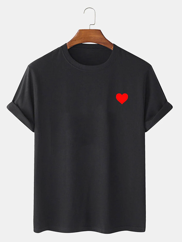 Roger® | Red Heart Print T-Shirt