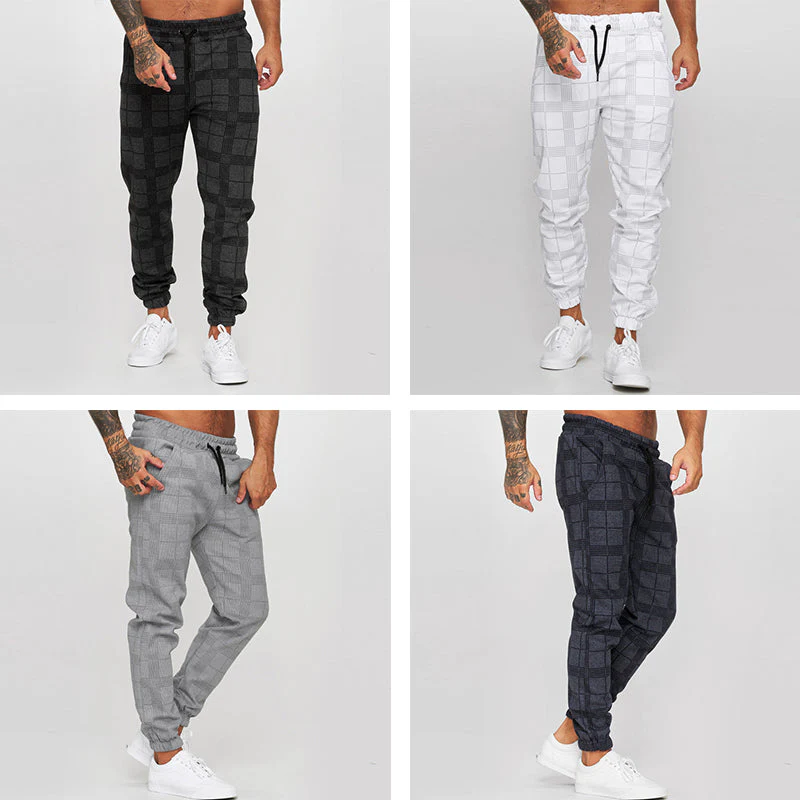 Ron® | Men'S 3D Digital Plaid Pants