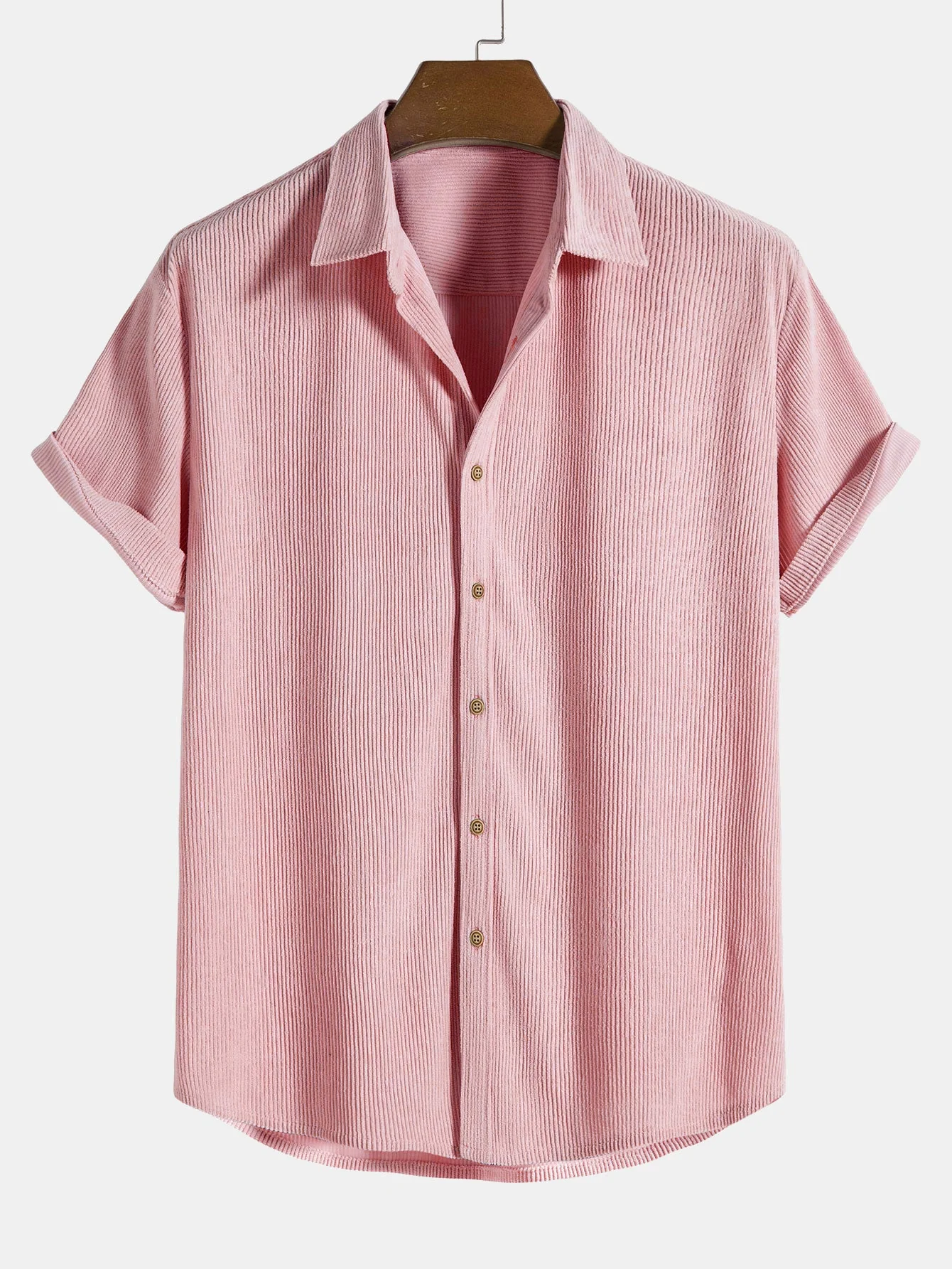Rory® | Short-Sleeved Corduroy Button Up Shirt & Shorts - Image 18