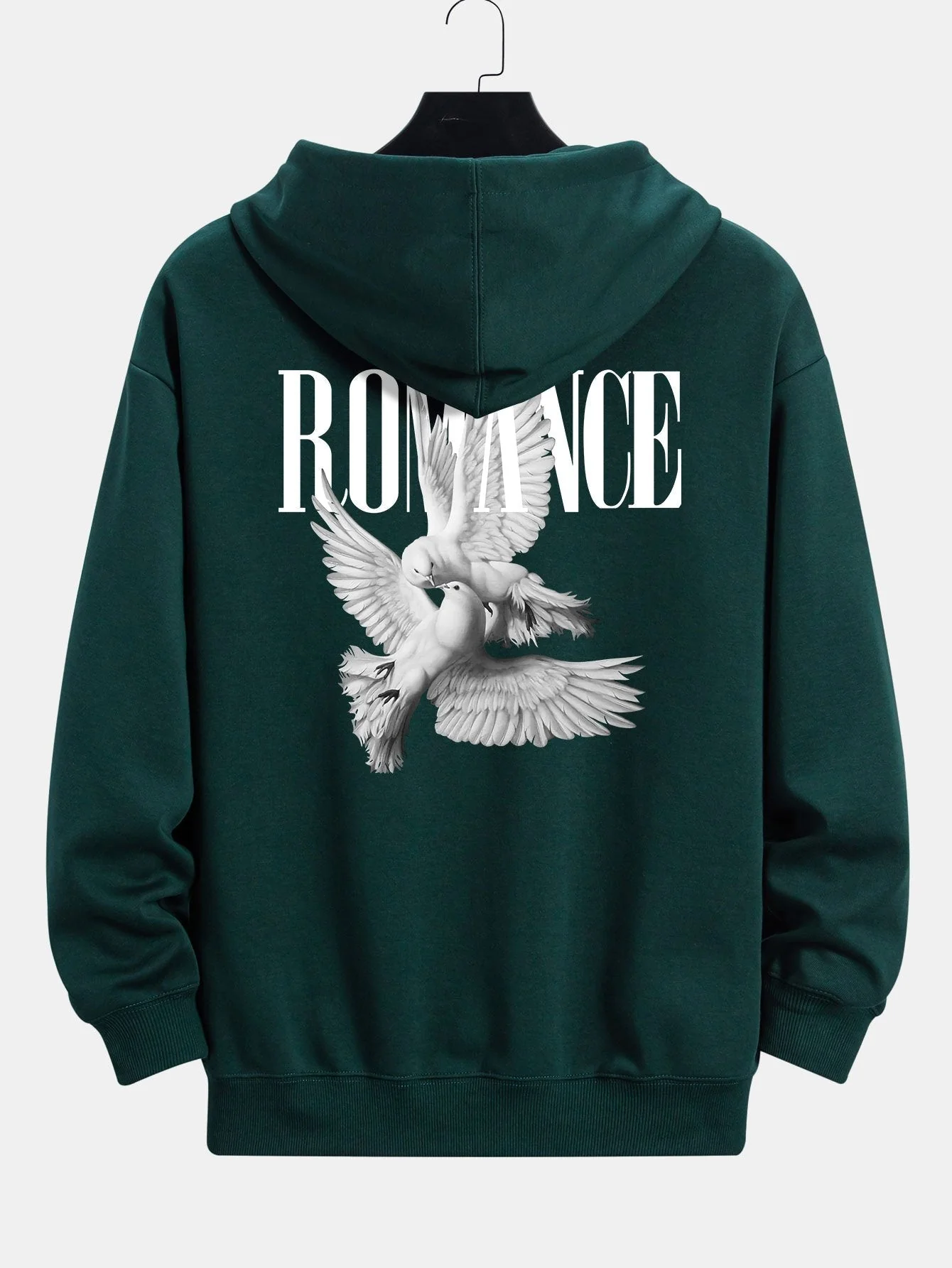 Rory | Romantic Doves Back Print Relax Fit Hoodie