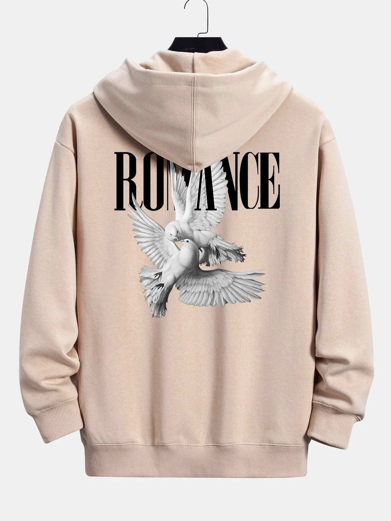 Rory | Romantic Doves Back Print Relax Fit Hoodie - Image 14