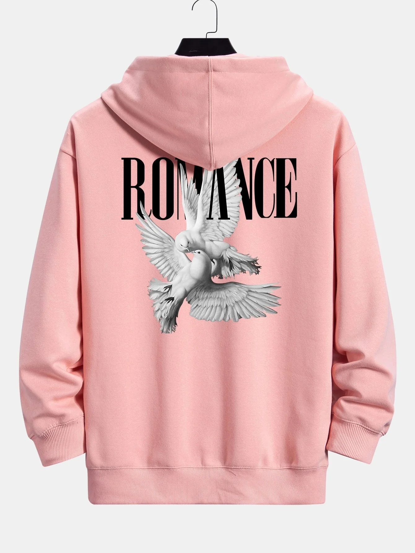 Rory | Romantic Doves Back Print Relax Fit Hoodie - Image 16