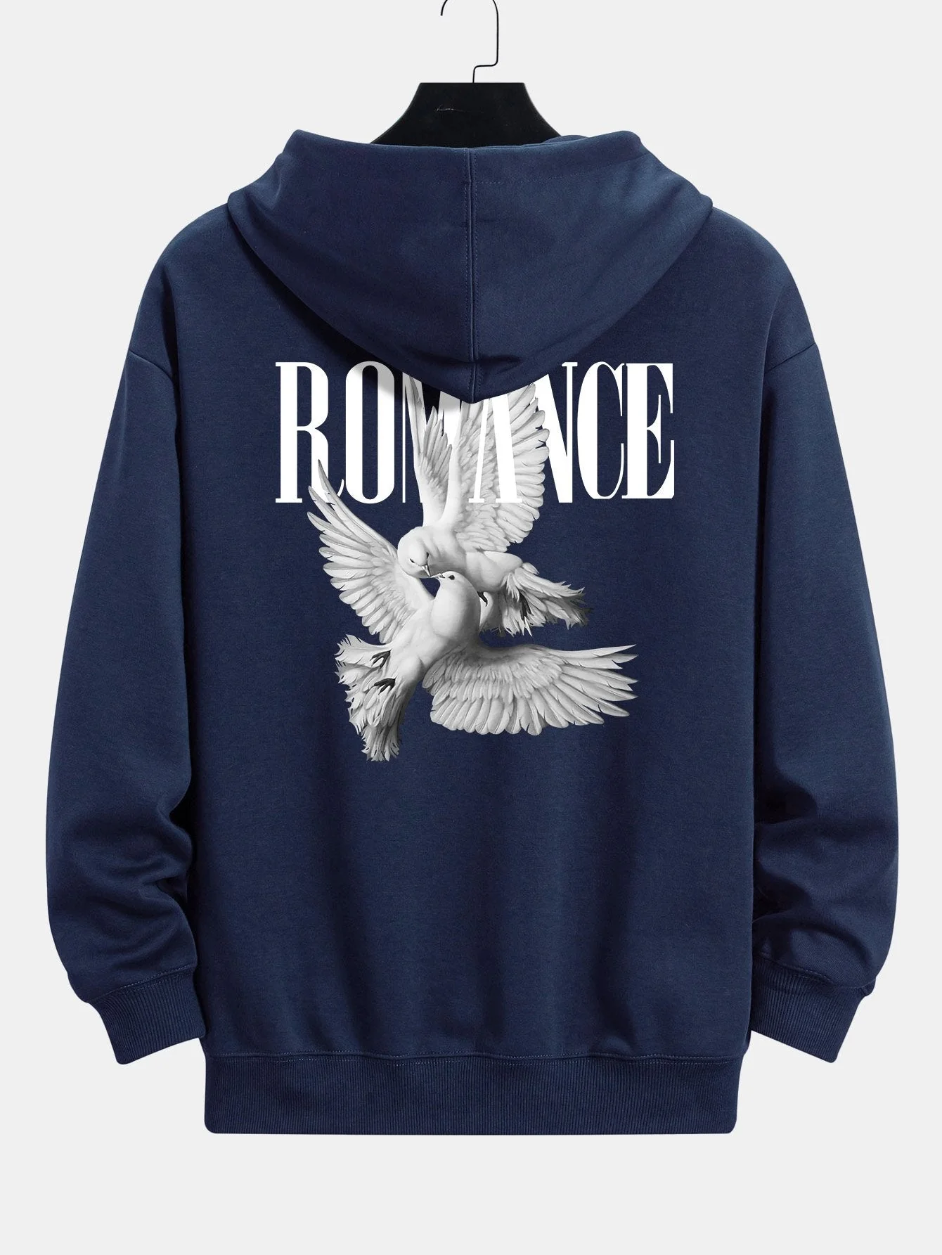 Rory | Romantic Doves Back Print Relax Fit Hoodie - Image 3