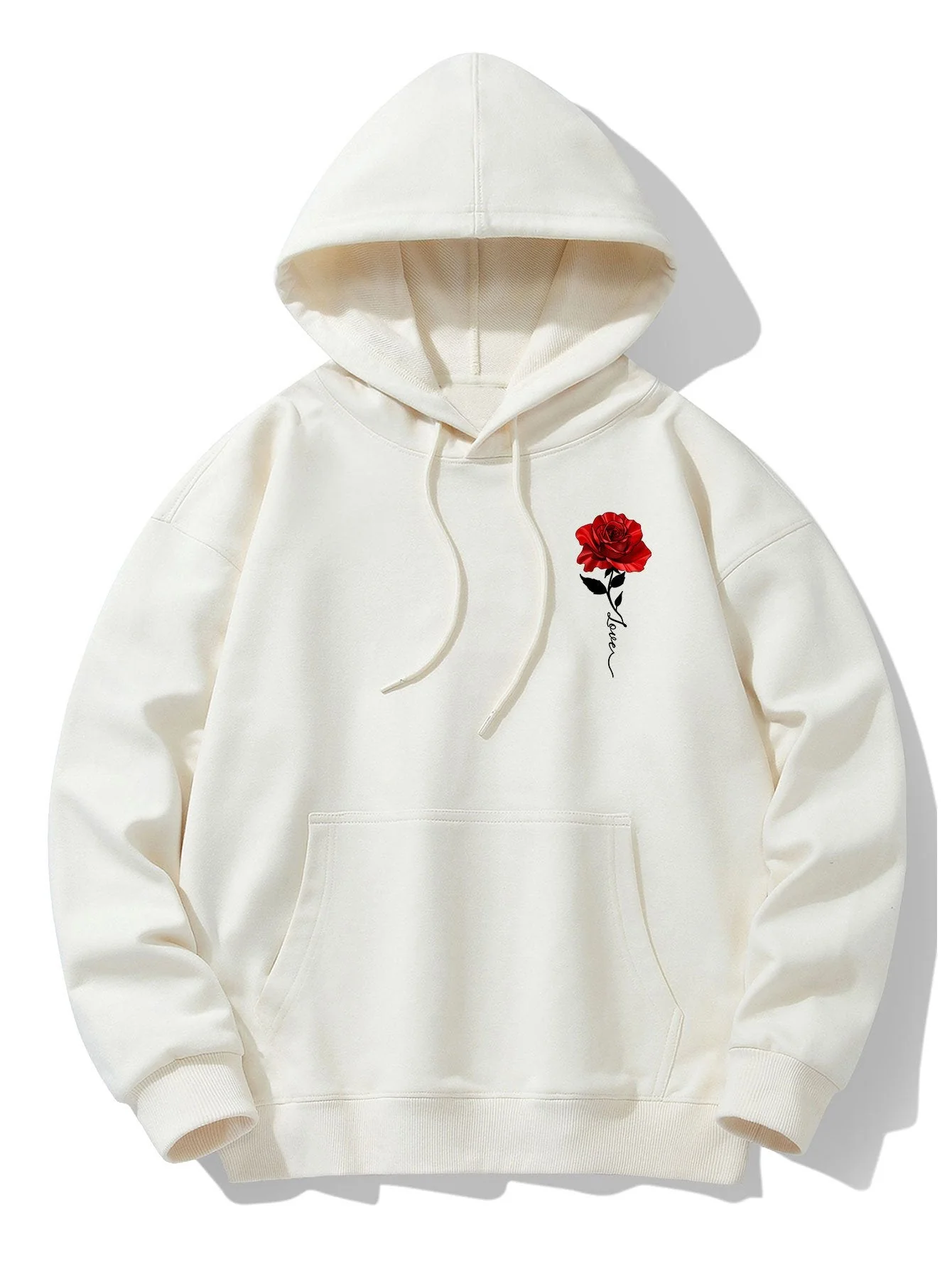 Rudy | Rose Print Cotton Blend Hoodie - Image 5
