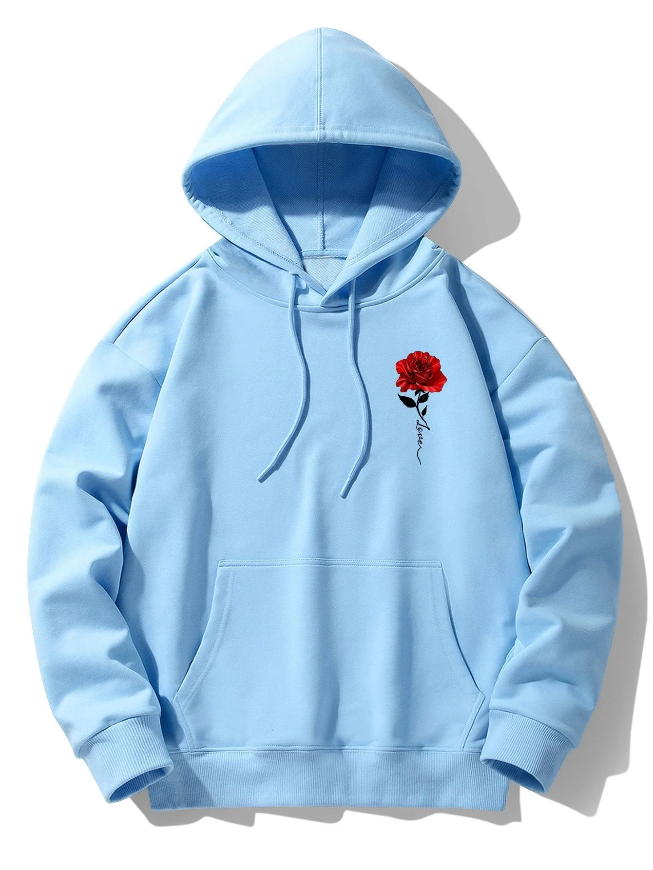Rudy | Rose Print Cotton Blend Hoodie - Image 7