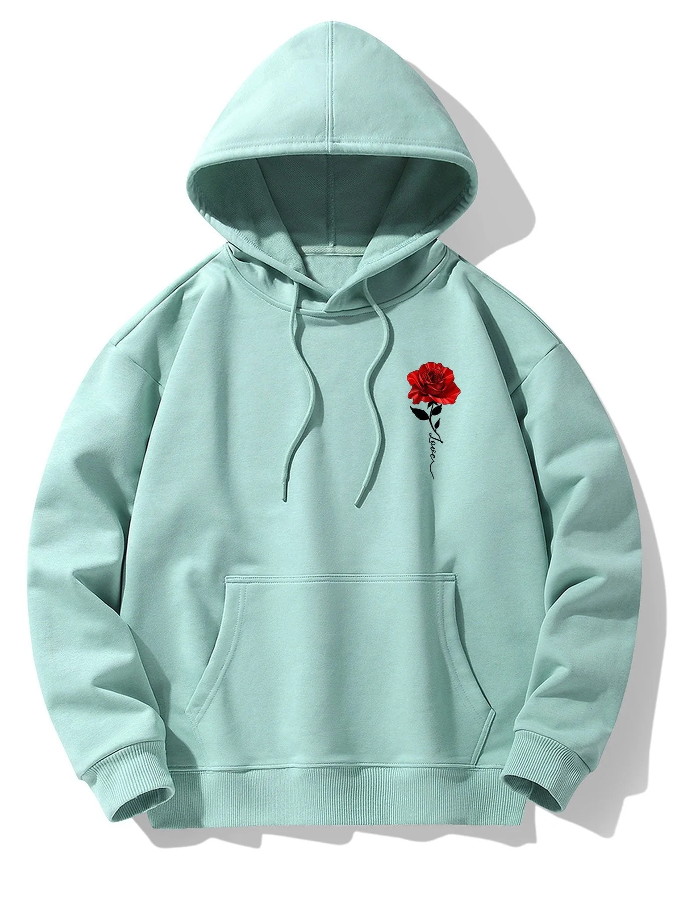 Rudy | Rose Print Cotton Blend Hoodie - Image 9