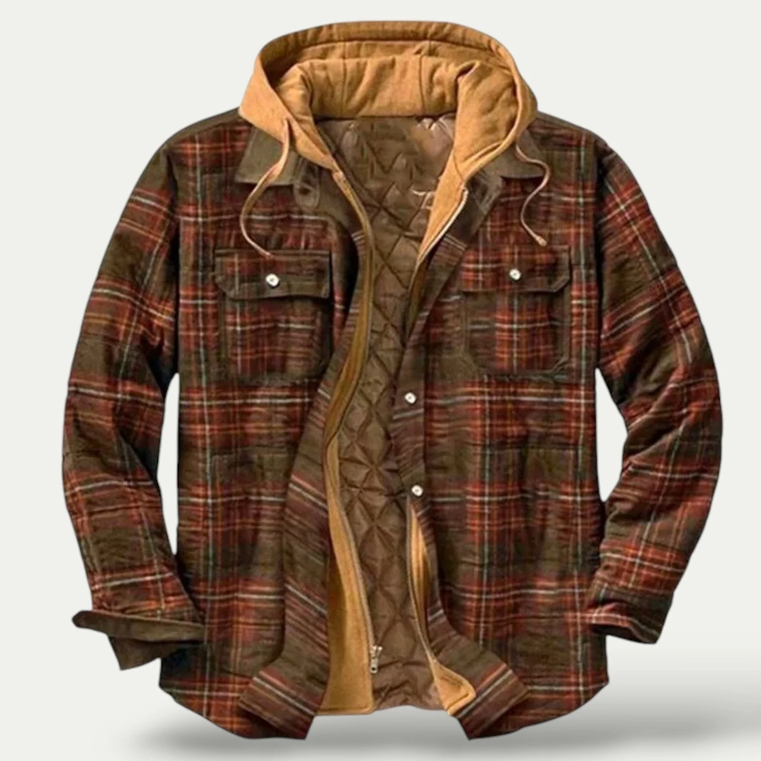 Rufo | Warm fleece jacket in a checked pattern - Image 4