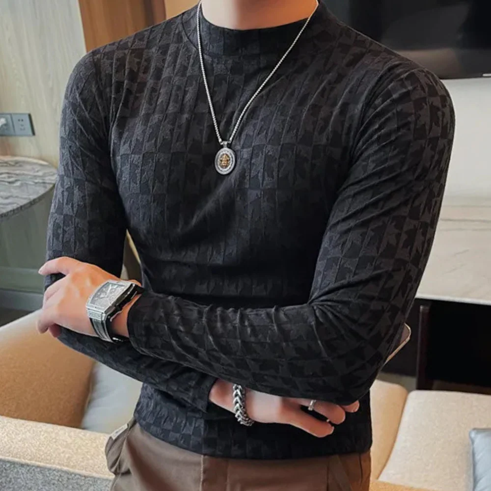 Ryan® | Men's Modern Stand-Up Collar T-Shirt - Image 4