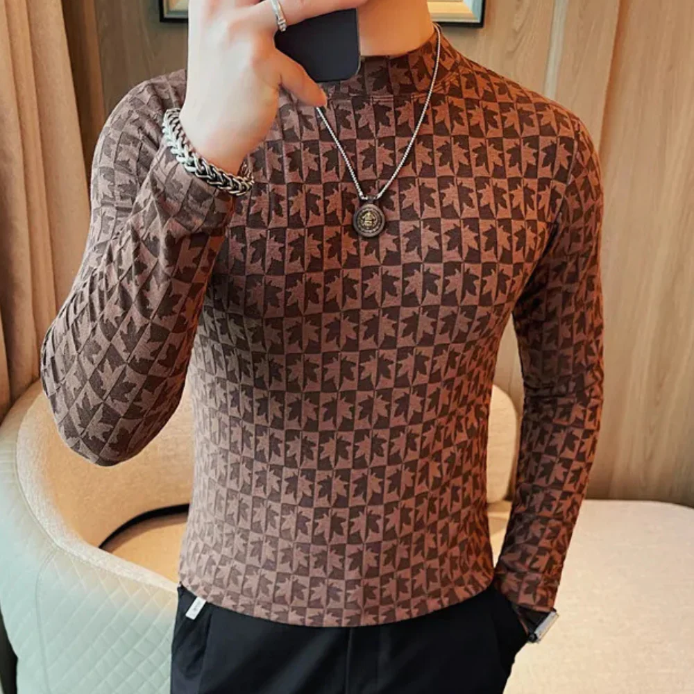 Ryan® | Men's Modern Stand-Up Collar T-Shirt - Image 5