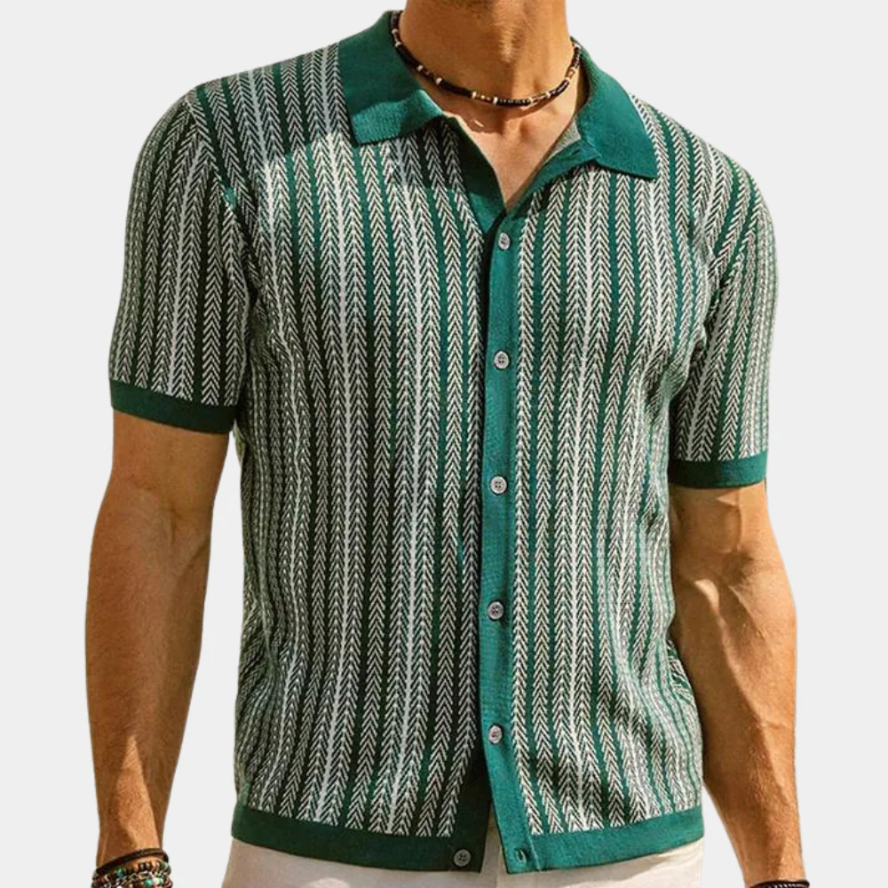 Ryan® | Men's Striped Knit Shirt
