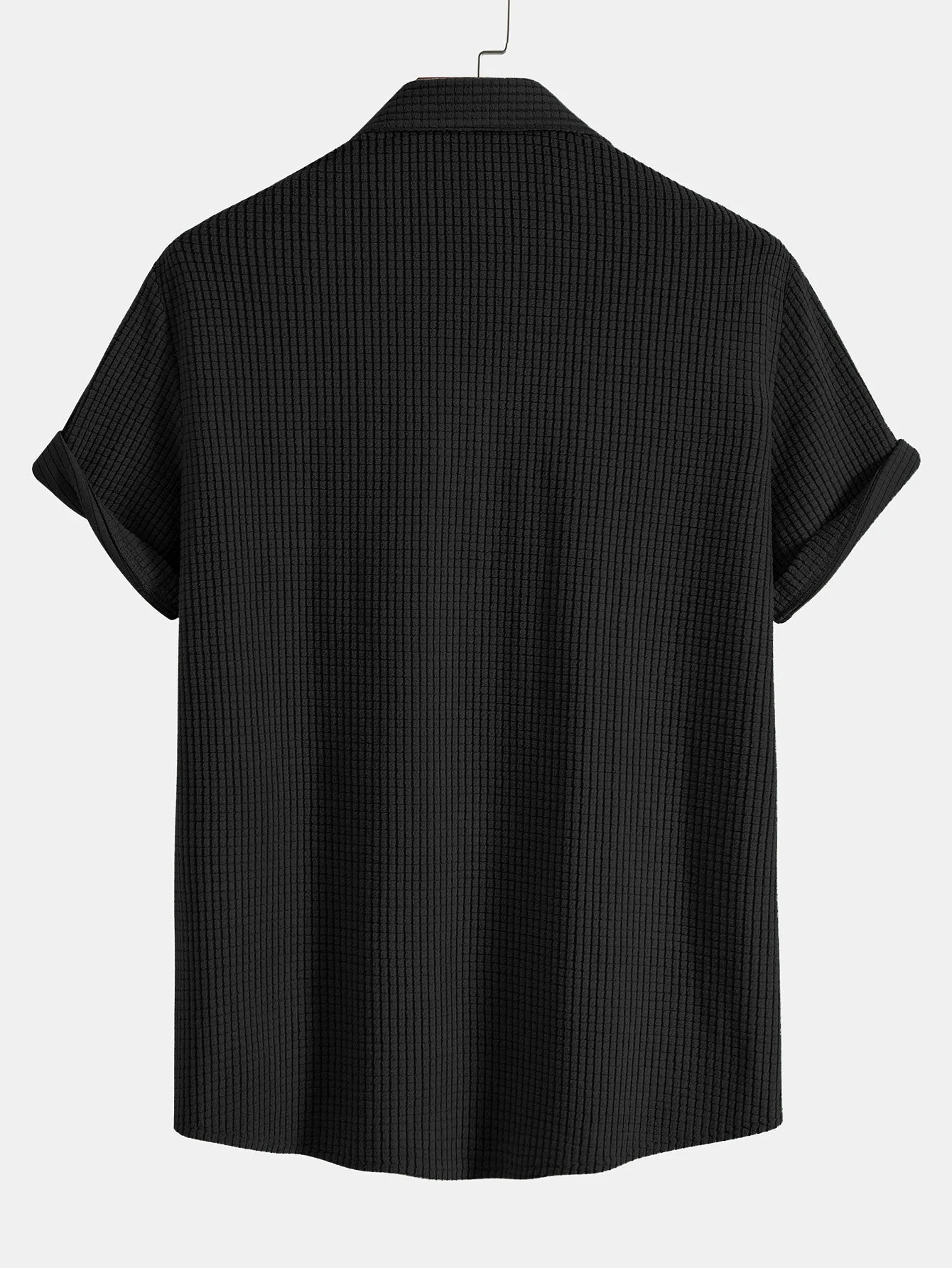 Salvador® | Waffle Button Up Shirt & Shorts - Image 9