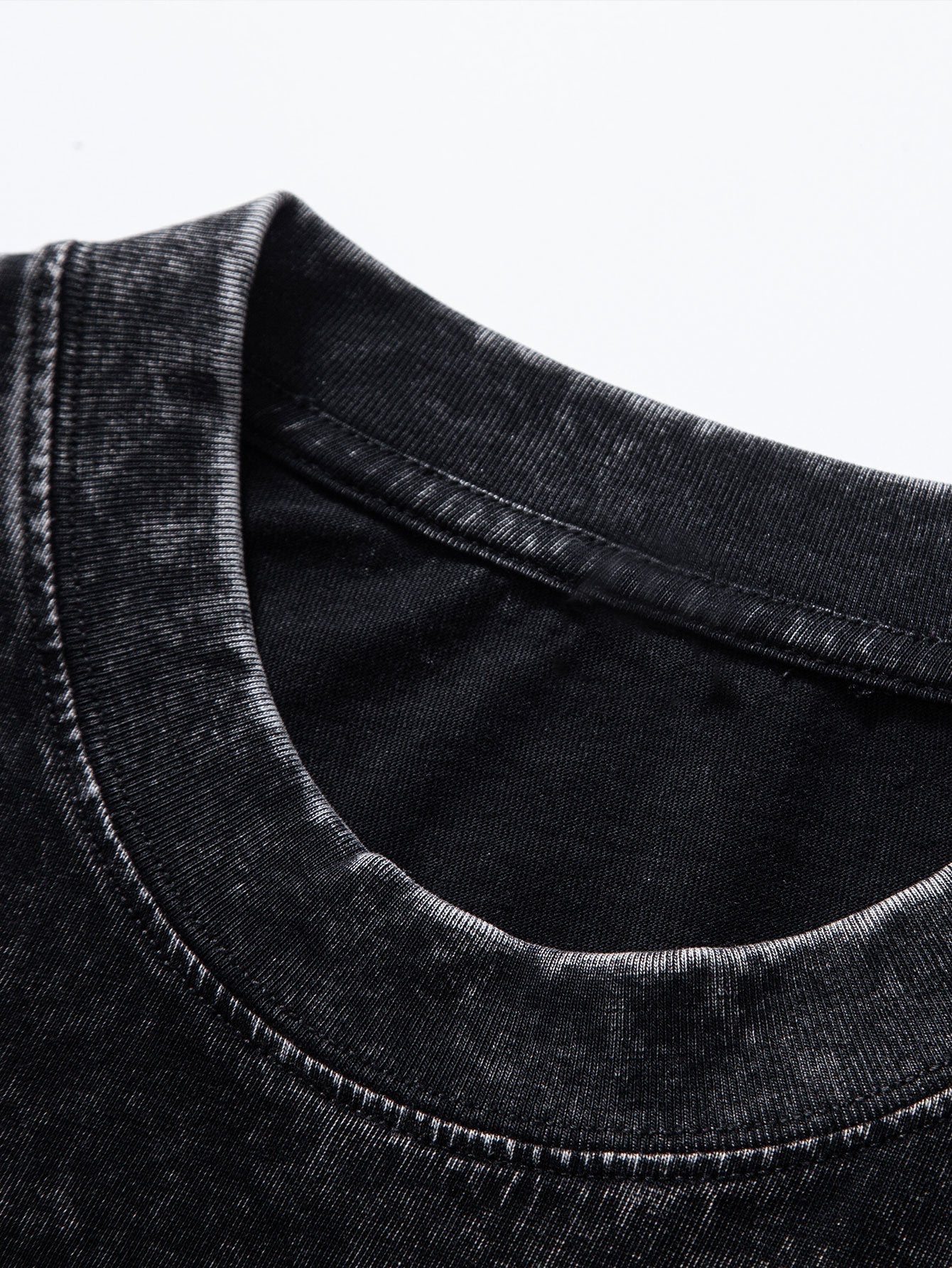 Sam® | Basic Washed Distressed Drop Shoulder Oversize T-Shirt - Image 11