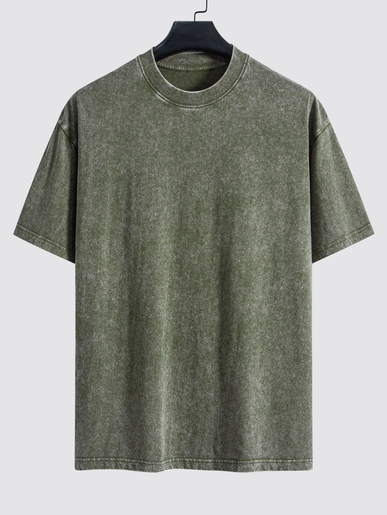 Sam® | Basic Washed Distressed Drop Shoulder Oversize T-Shirt - Image 3