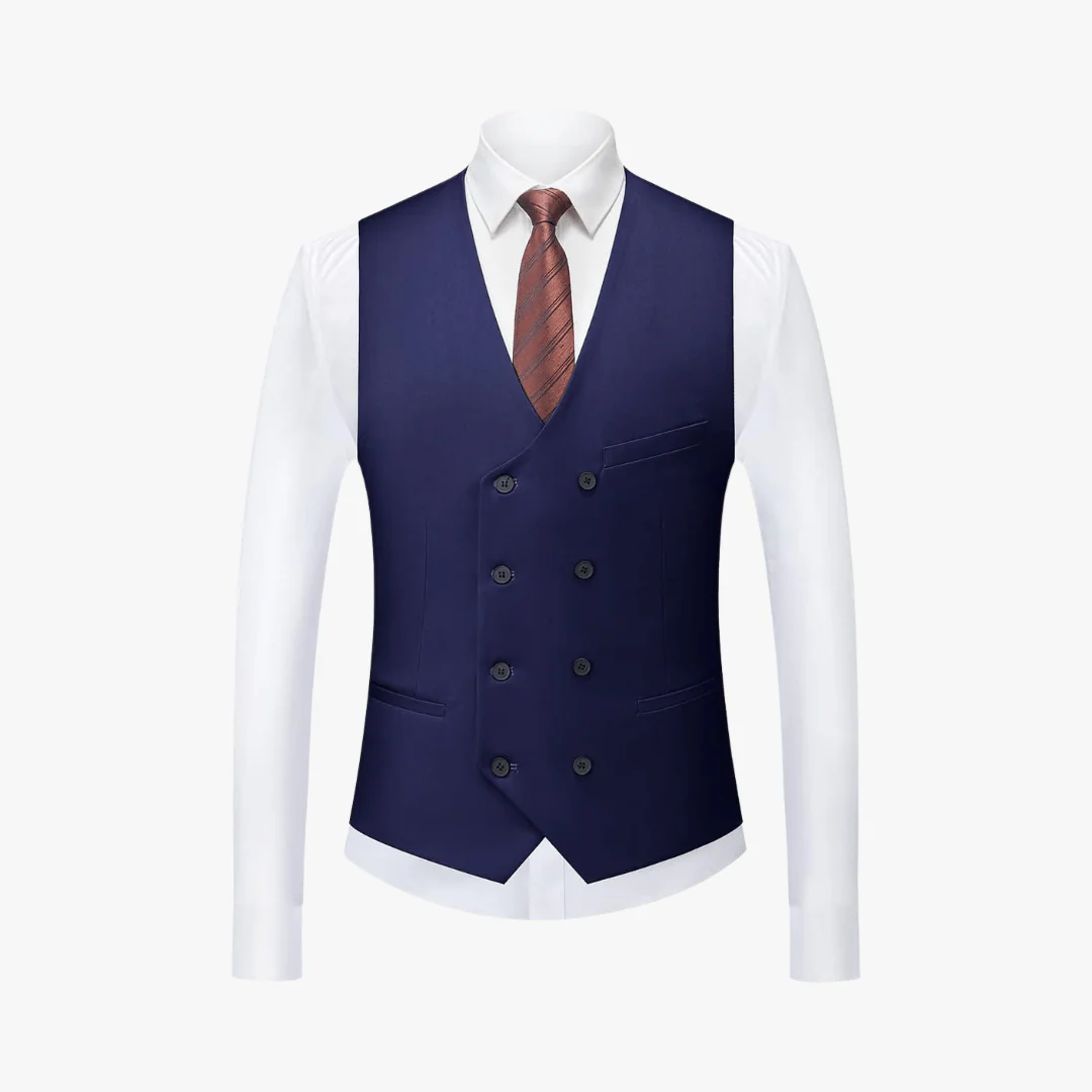 Sami® | Men's 3 Piece Slim Fit Suit – Blazer, Waistcoat, Trousers - Image 8