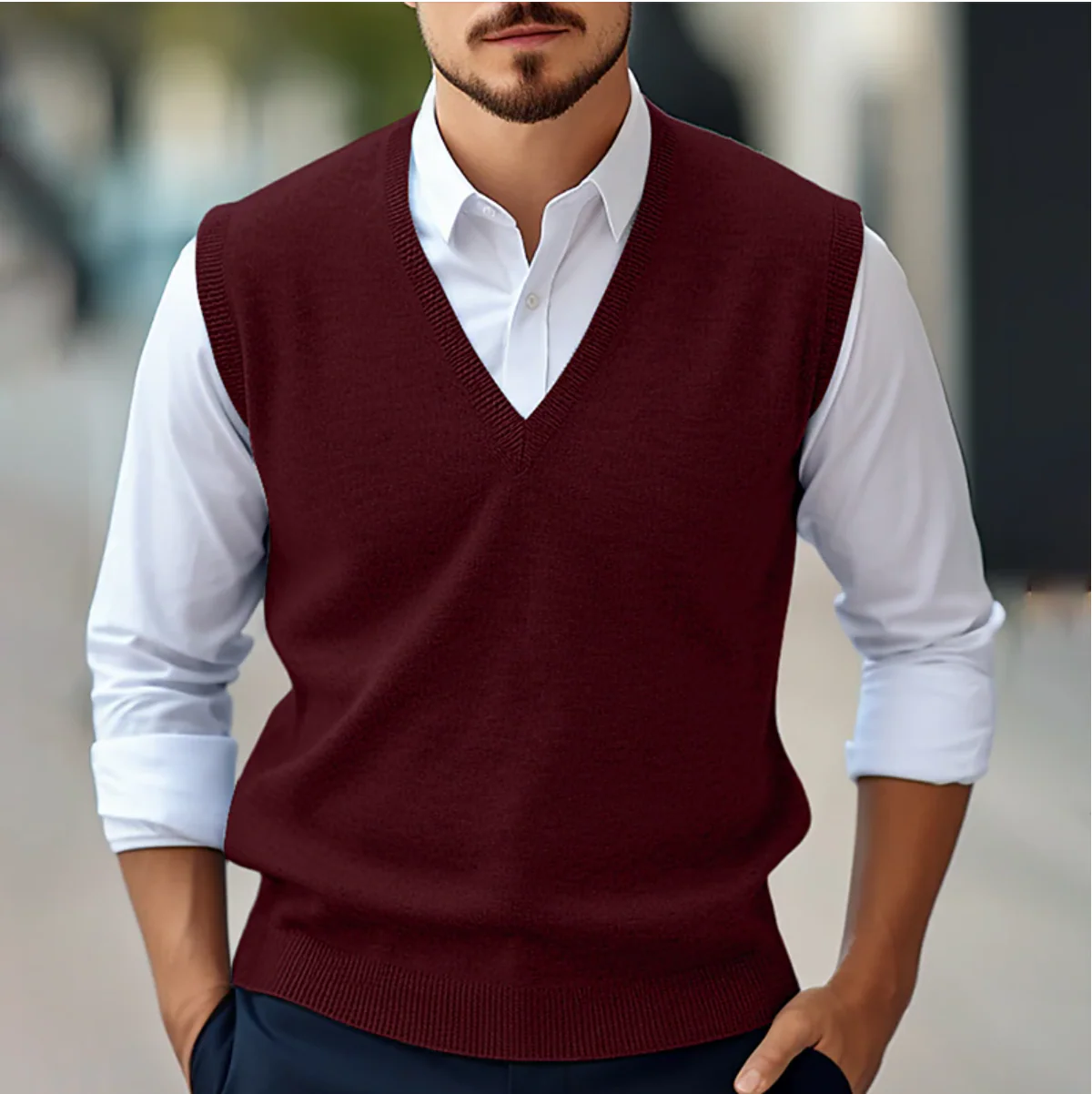 Samuel | Sleeveless Sweater - Image 6