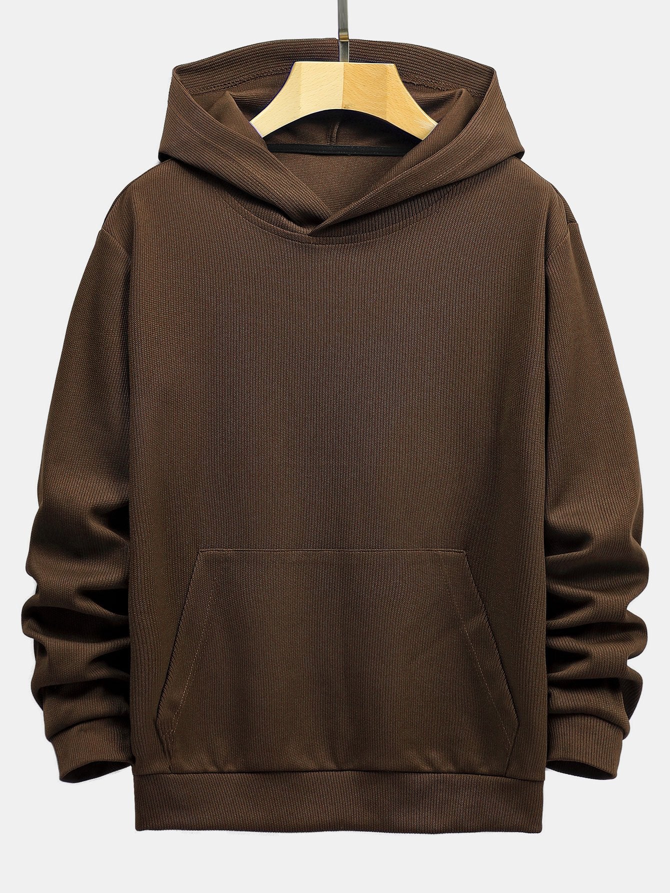 Santino | Basic Knitted Ribbed Hoodie - Image 3