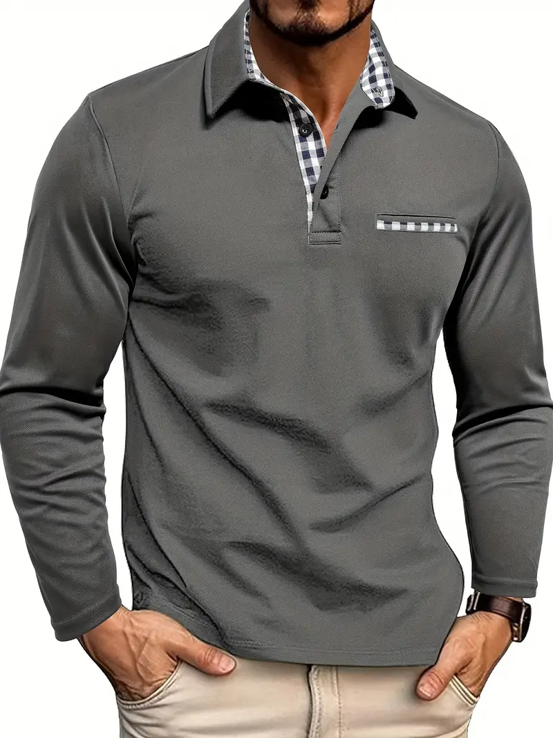 Scott | Long-sleeved polo shirt - Image 3