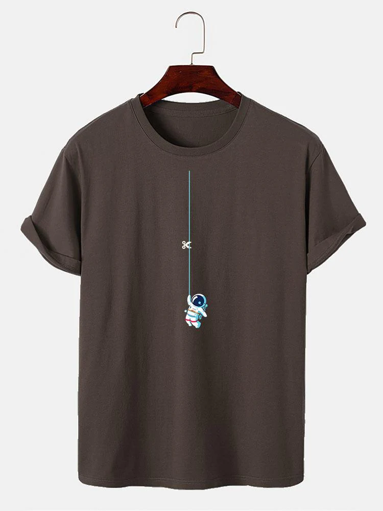 Shane® | Astronaut On A String Print T-Shirt - Image 3