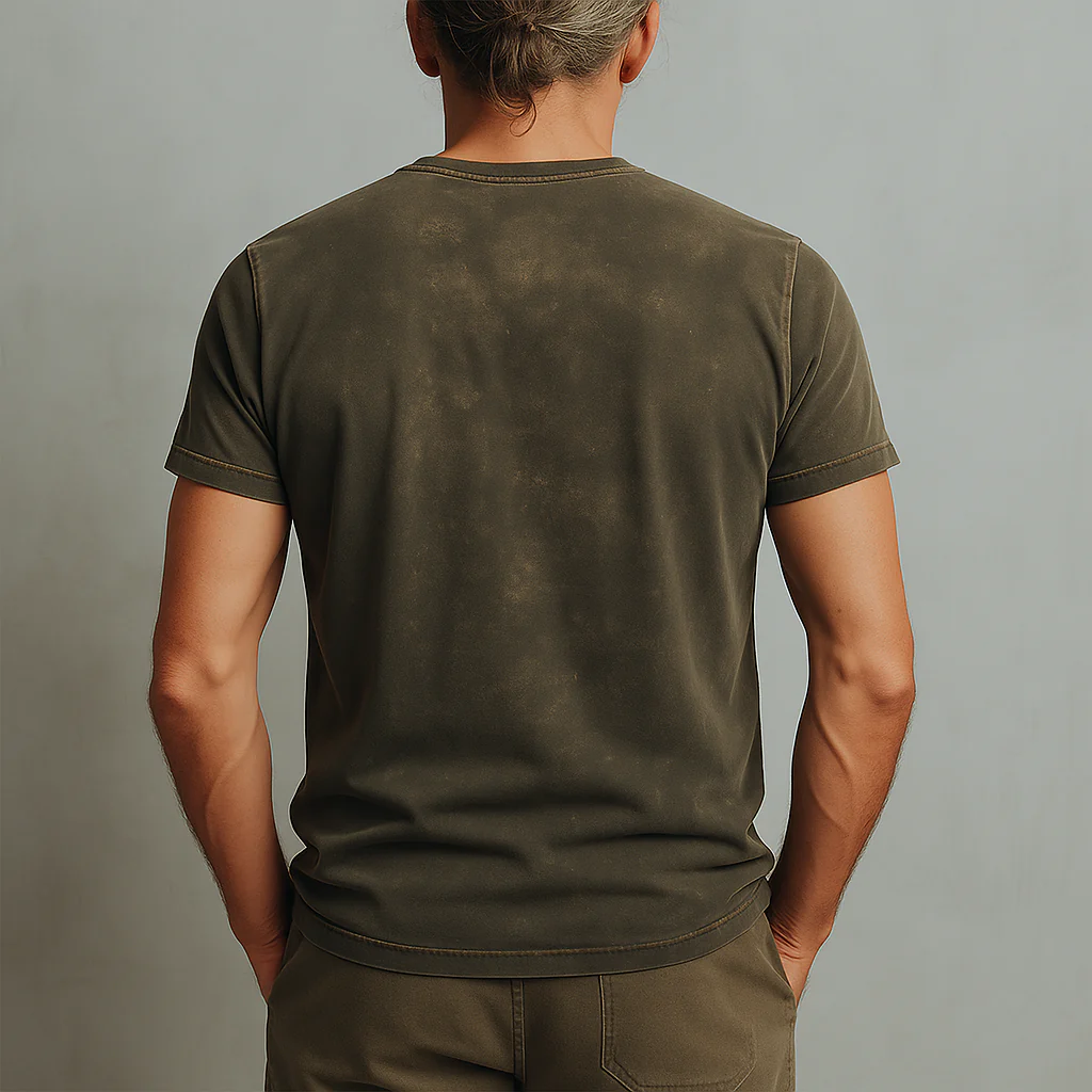 Shane | Men'S Summer Fashion Star Print Distressed Cotton Blend Short-Sleeved T-Shirt - Image 3