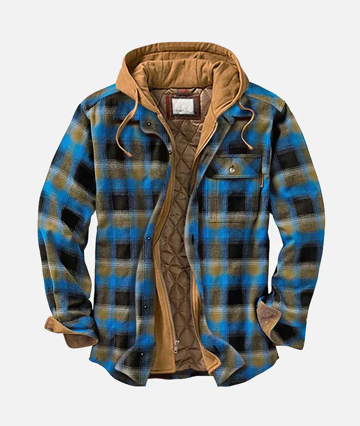 Shane | Plaid patchwork jacket - Image 6