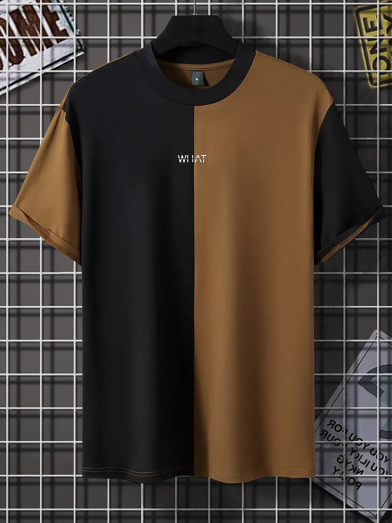 Silas® | Stylish color block t-shirt with short sleeves and a crew neck - Image 18