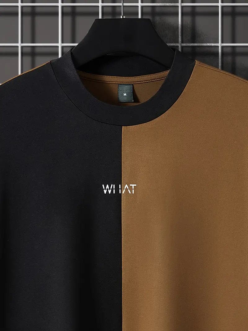 Silas® | Stylish color block t-shirt with short sleeves and a crew neck - Image 6