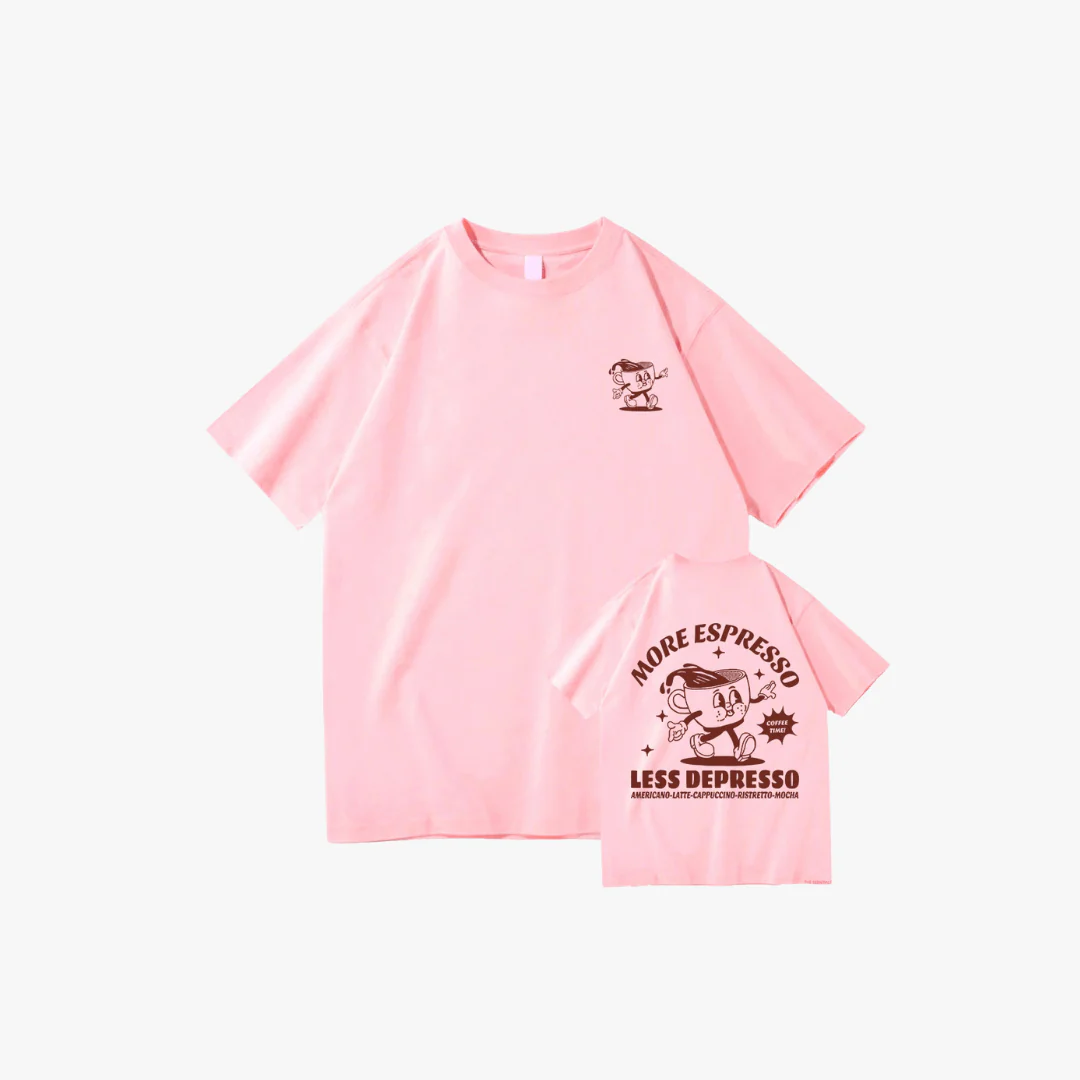 Silvestre | Oversized Graphic Tee – Espresso Mood Print - Image 2