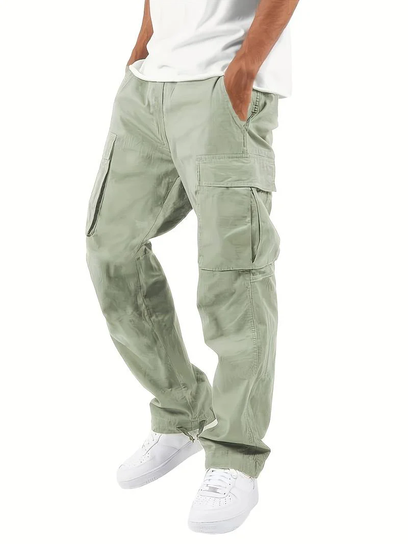 Sófocles® | Solid Cotton Blend With Multiple Flap Pockets For Men - Image 26