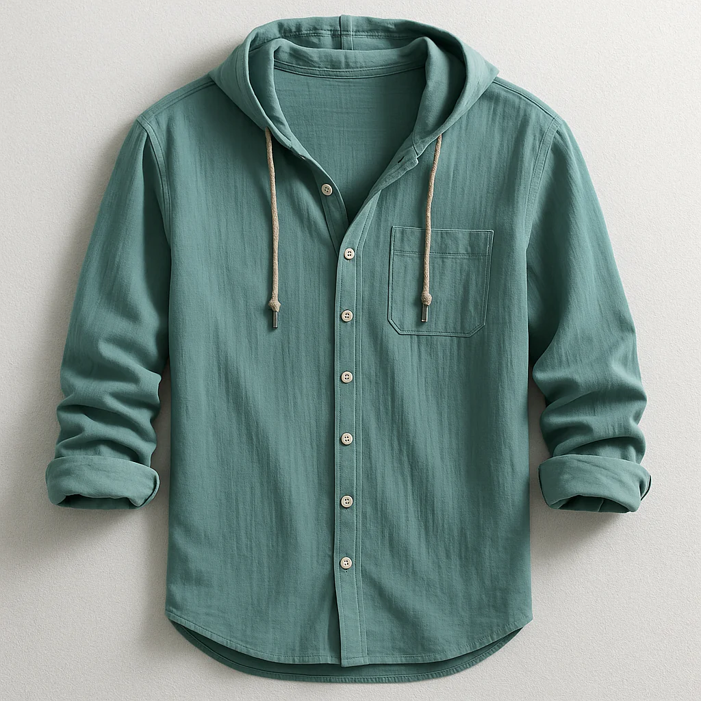Stanley | Luxury Hooded Shirt - Image 3
