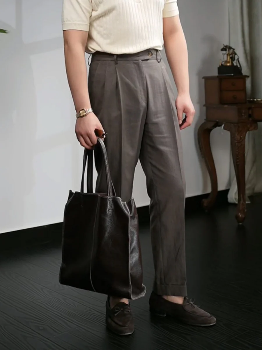 Steve® | Linen-Cotton Trousers - Image 5