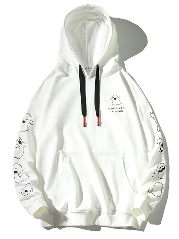Sylvan | Relax Fit Ghost Print Hoodie