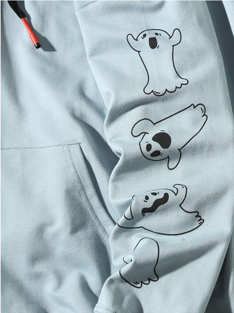 Sylvan | Relax Fit Ghost Print Hoodie - Image 3
