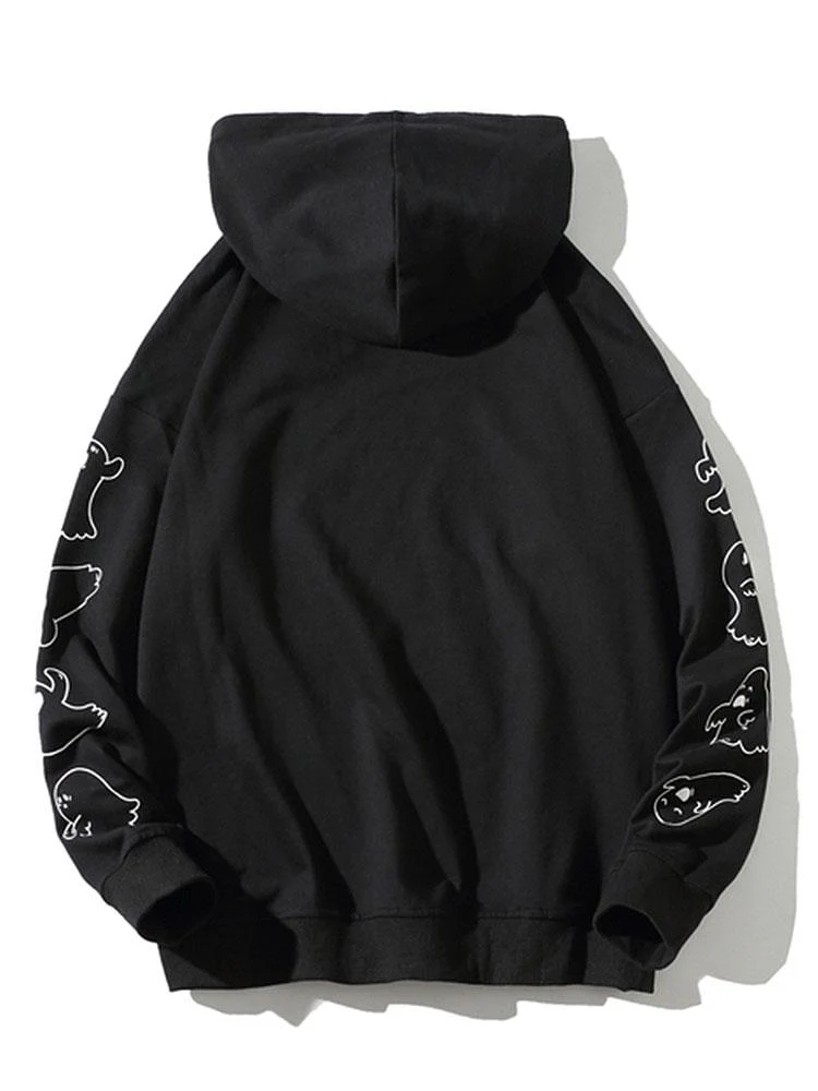 Sylvan | Relax Fit Ghost Print Hoodie - Image 6
