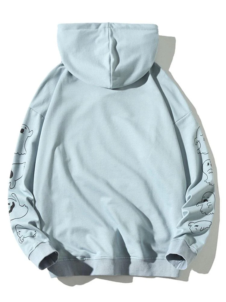 Sylvan | Relax Fit Ghost Print Hoodie - Image 8