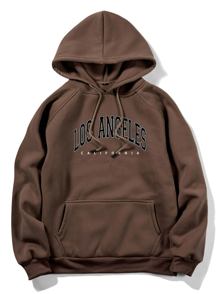 Tadhg | Los Angeles Letter Print Hoodies - Image 5