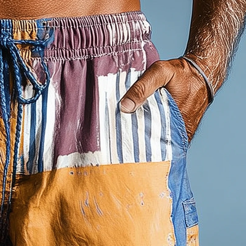Theodore | Men'S Summer Fashion Printed Cotton Blended Casual Shorts - Image 4