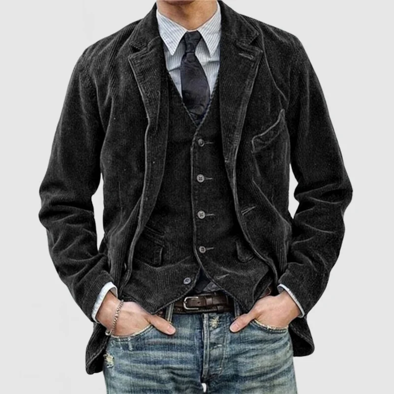 Thiago® | Corduroy Blazer And Waistcoat - Image 4
