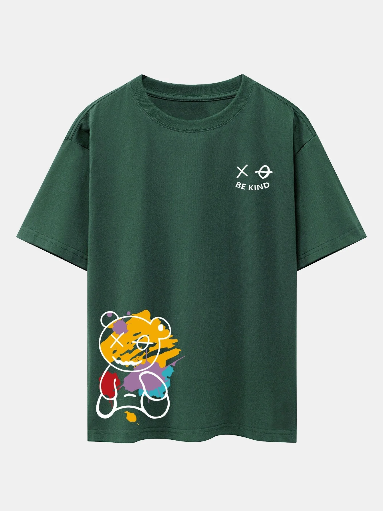 Thomas® | Graffiti Bear Print Drop Shoulder Oversize T-Shirt - Image 12