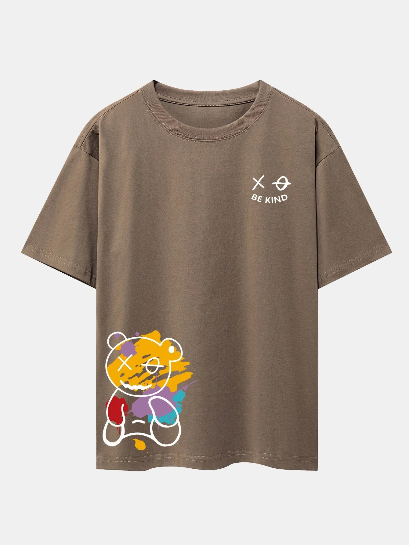Thomas® | Graffiti Bear Print Drop Shoulder Oversize T-Shirt - Image 14