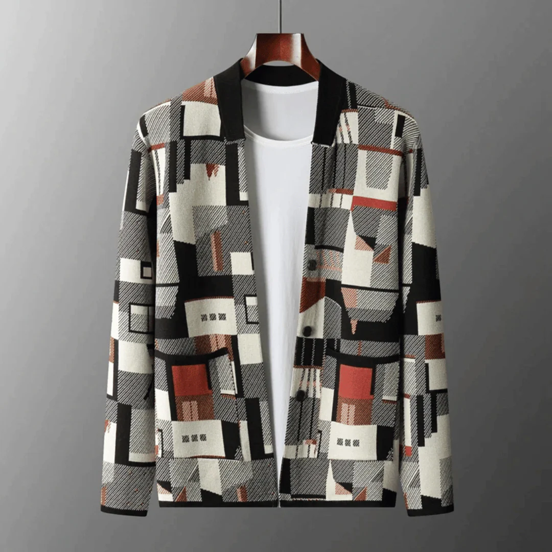 Tobías | Vincent Premium Knit Patchwork Cardigan - Image 2