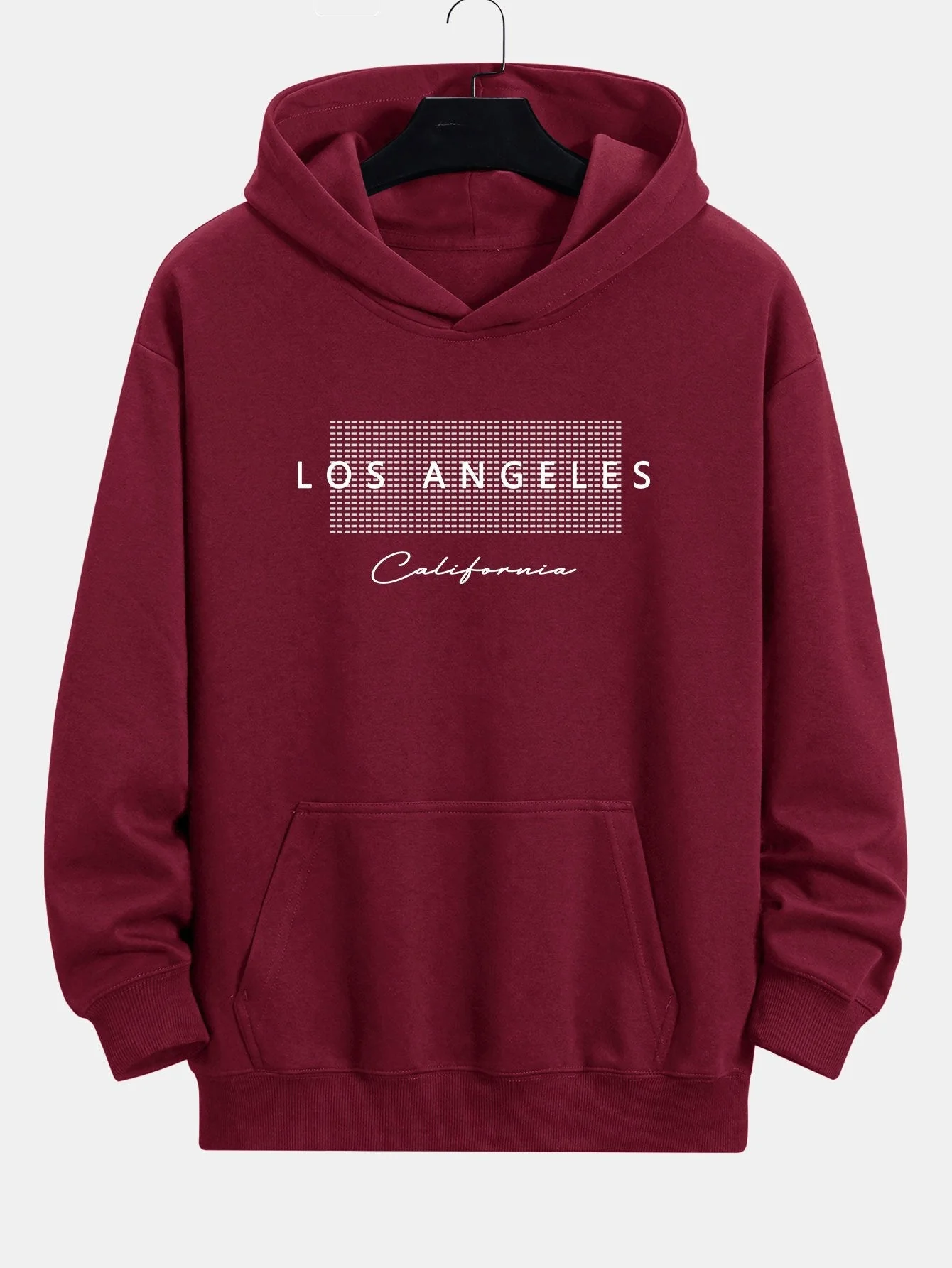 Toby | Los Angeles Checkered Print Relax Fit Hoodie - Image 7