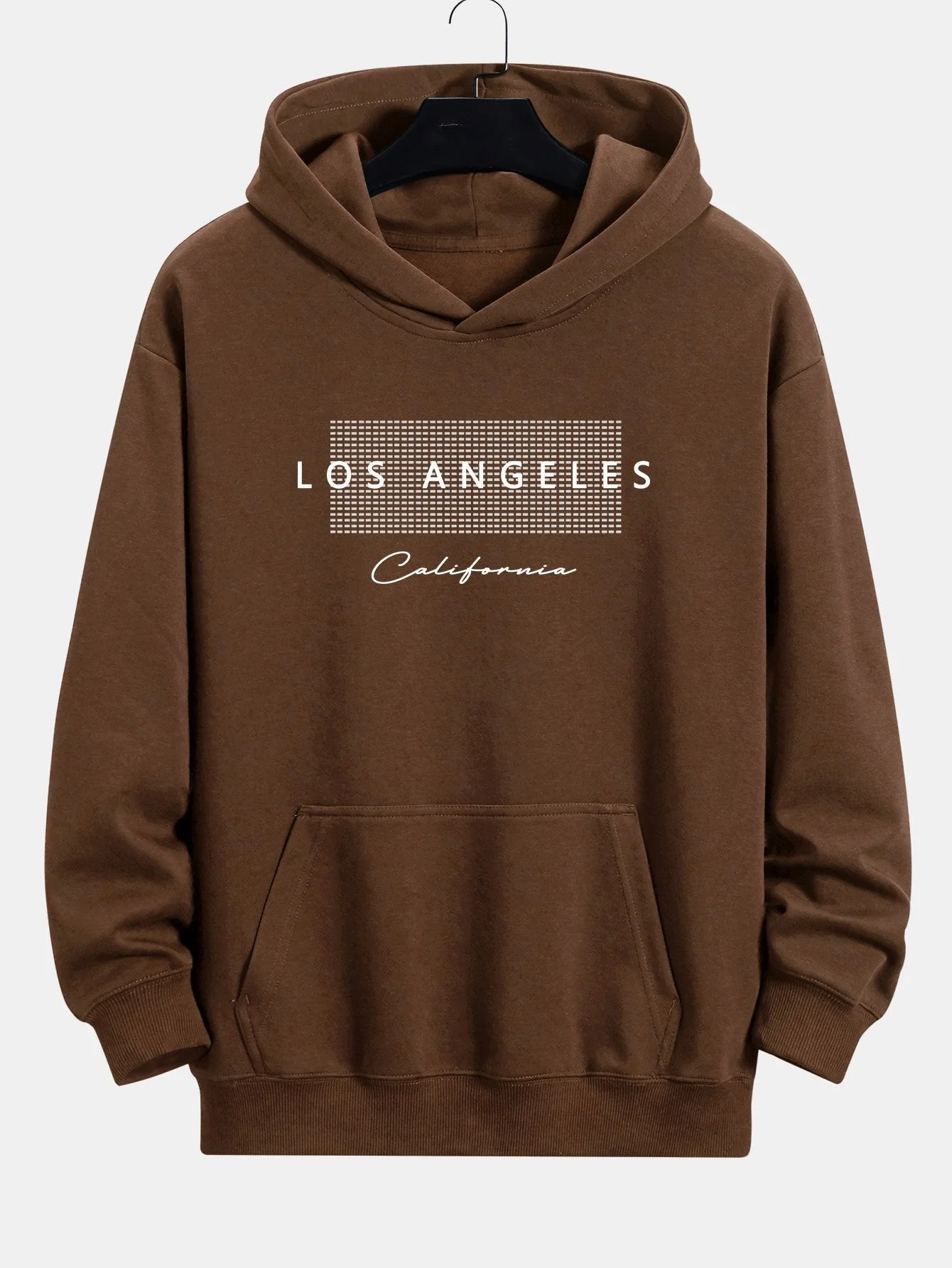 Toby | Los Angeles Checkered Print Relax Fit Hoodie - Image 8