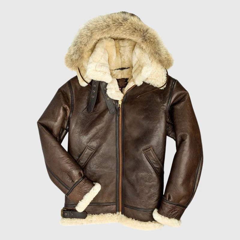 Tómas® | Davide Costa Fur Lined Pilot Jacket - Image 2
