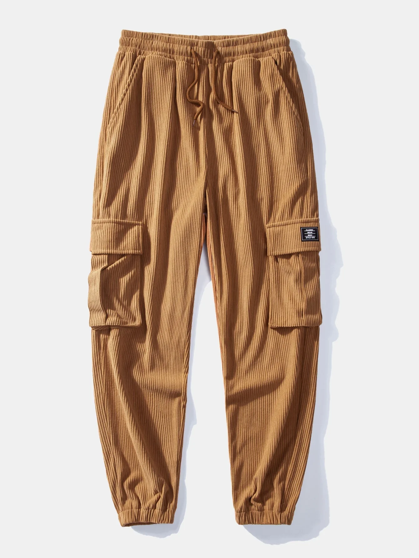 Tony® | Color Block Teddy Fleece Coat & Drawstring Corduroy Cargo Jogger Pants - Image 3