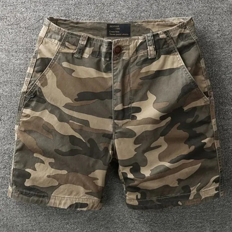 Toribio | Recon Camo Cotton Shorts - Image 3