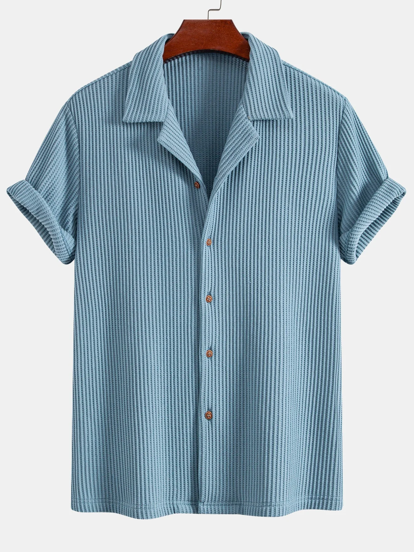 Trent® | Waffle Button Up Shirt - Image 3
